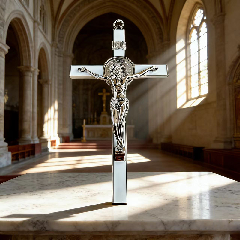 Home Improvement News - Nouveau Crucifix Catholique Classique Argenté 2026