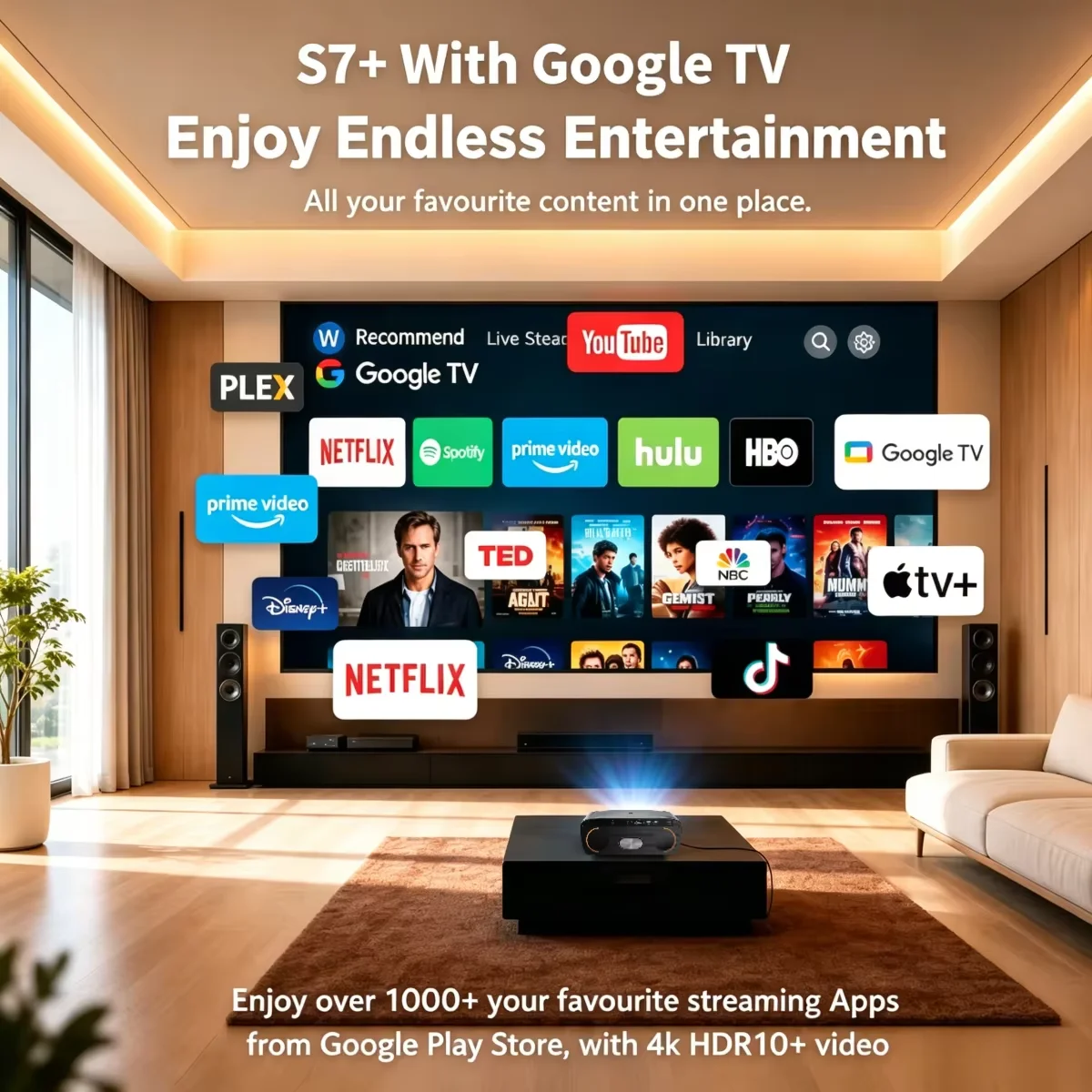 Projecteur S7 4200ANSI 1080P N - Home Improvement Videos avis et prix