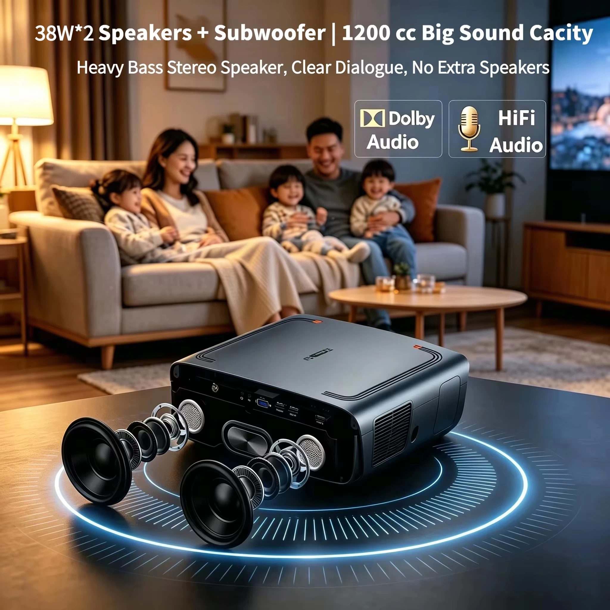 Projecteur S7 4200ANSI 1080P N - Home Improvement Videos avis et prix