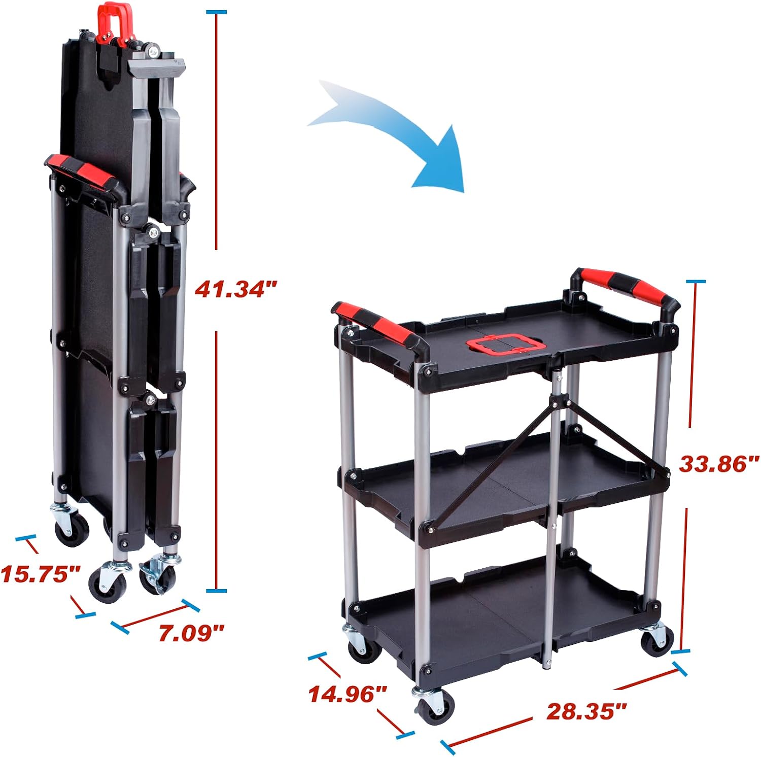 Chariot de service pliable à 3 - Home Improvement Help avis et prix