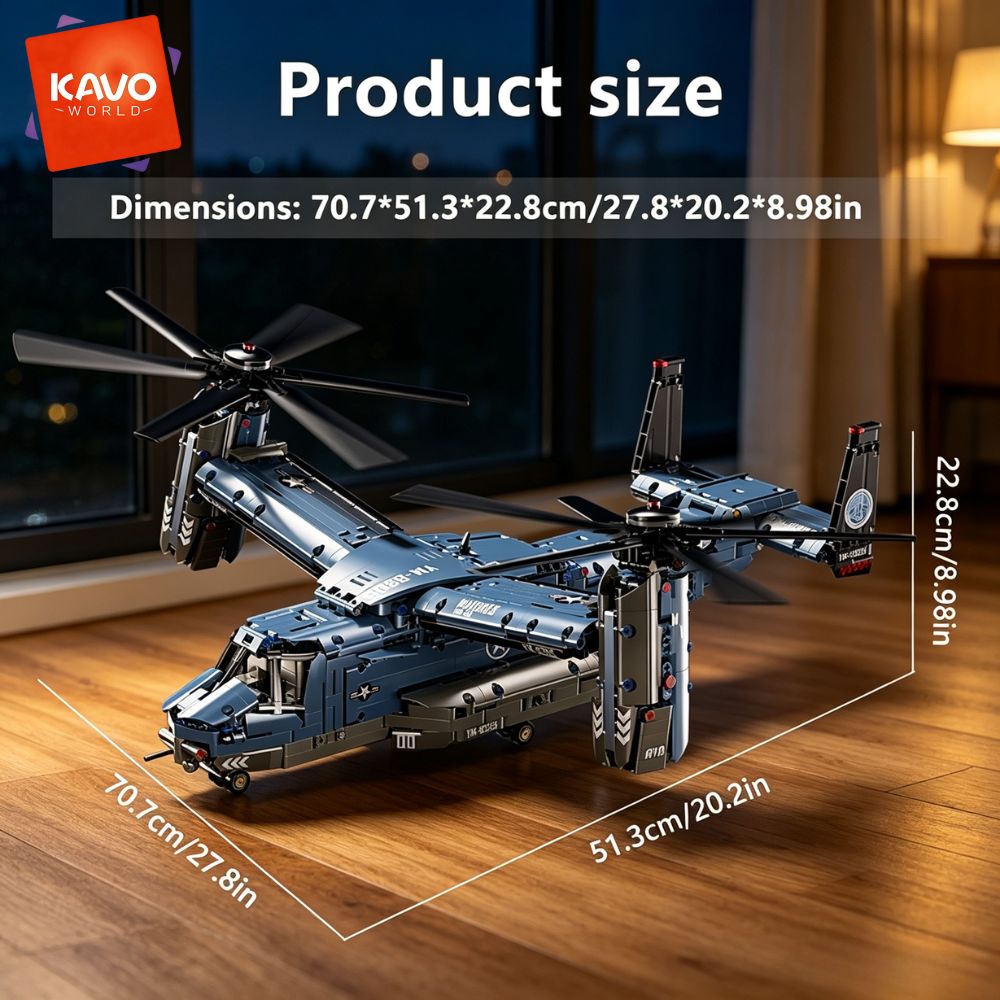 KAVOWORLD 1486PCS V-22 Osprey  - Home Improvement By avis et prix
