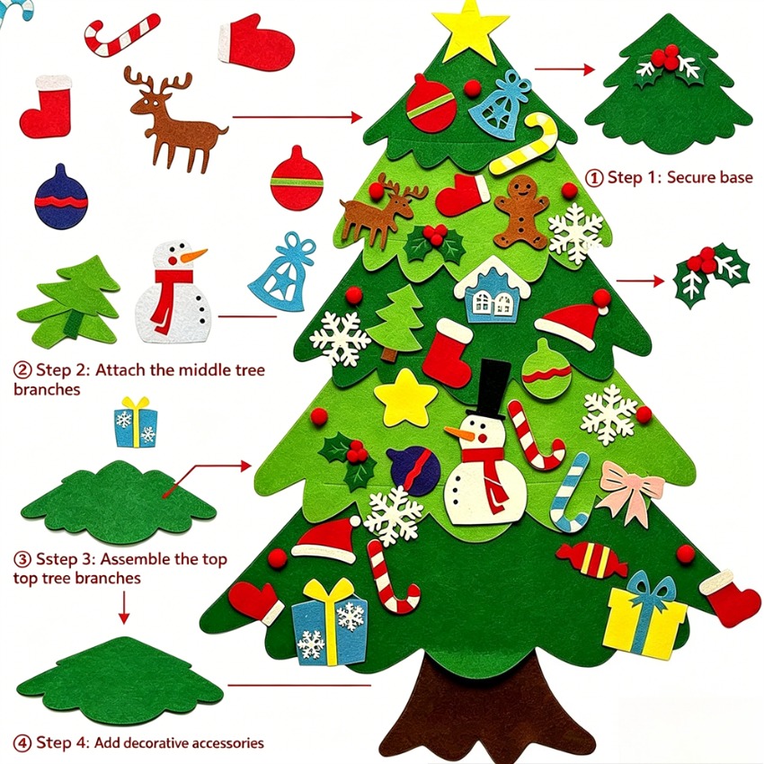 Arbre de Noël en feutre à fair - Home Improvement News avis et prix